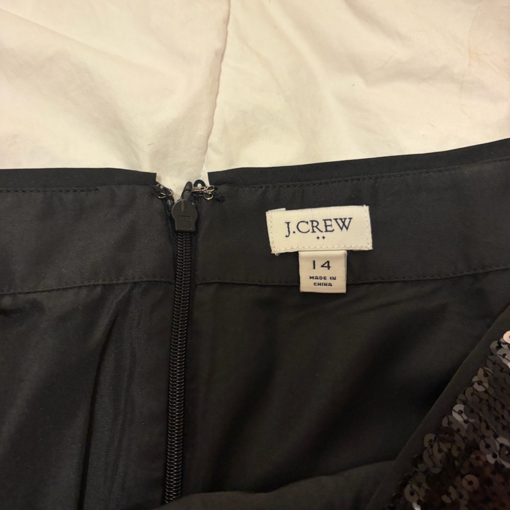 J. Crew Black Sequin Mini Skirt - Picture 4 of 4